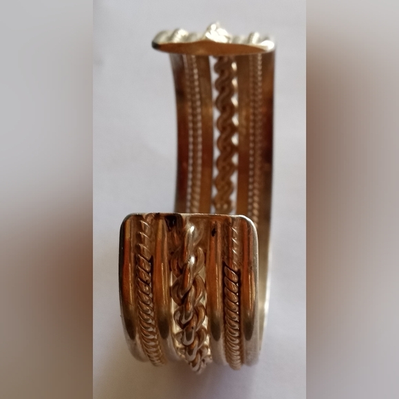 Navajo Sterling 925 Harry Morgan Signed Vintage Patina Cuff Bracelet - Picture 7 of 15